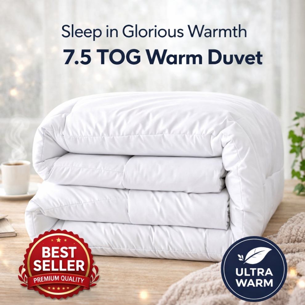 Imperial Rooms (Super King (260 X 220 Cm), 7.5 Tog) Hotel Quality Duvets Summer Winter Duvet Tog Quilt White