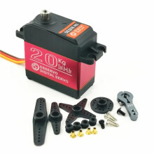 20KG Torque Digital Servo with Stainless Steel Gears, 180 Control for RC Car Boat Robot Plane