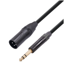 6.35mm to XLR Jack Audio Cable 6.35mm (1/4In) Male to 3 PIN XLR Male Balanced Interface Cable for Microphone, 1 Meter