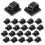 100 Pc Outdoor Light Clips for String Lights Self Adhesive  Cable Hooks Wire Clips Hooks Cord Organizer Holder Black 1