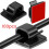 100 Pc Outdoor Light Clips for String Lights Self Adhesive  Cable Hooks Wire Clips Hooks Cord Organizer Holder Black 5