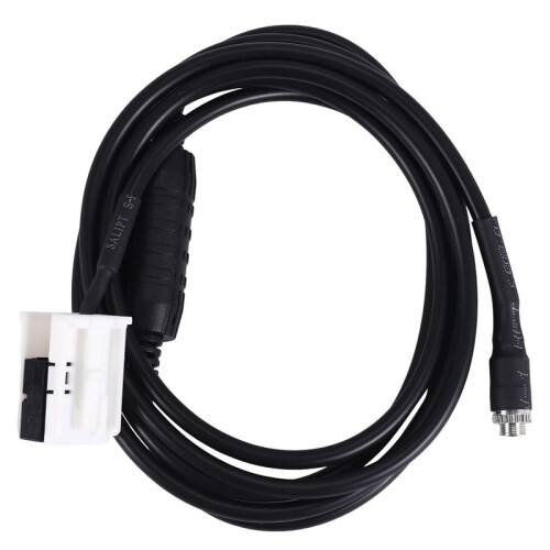Car AUX Audio Cable  Connector with Resistor 1.5M 12 Pin for  E60 E61 E63 E64 E65 E66 E81 E82 E83 E87 E88 E90 E91 E92 E93