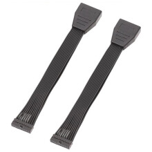 2Pcs Small USB 3.0 19/20Pin Internal Extension Header Adapter Cable USB 20Pin Extension Cable for Motherboard 15Cm