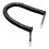 5.7Ft Black Telephone Extension Coil Cable Telephone Cable Cord 1