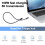 Typec Cable for  3 Data Cable 40Gbps Full Speed 100W Fast Charge 5K Transmission 50cm 7