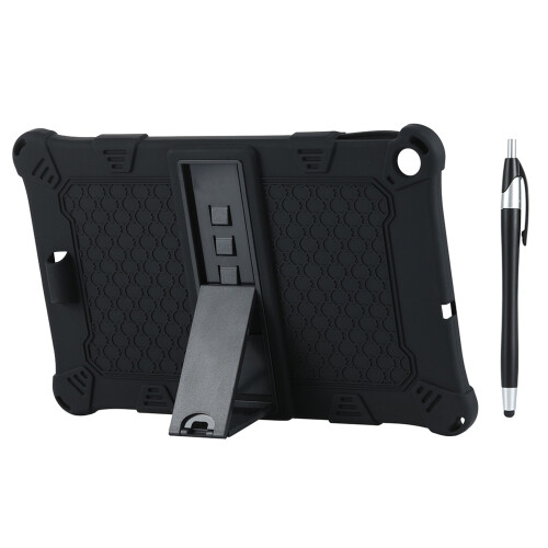 Capa para Tablet ALLDOIPlay20/IPlay20 PRO 10,1 Polegadas Capa de Silicone com Suporte para Tablet e Caneta (Preto)