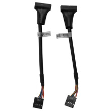 2 PièCes SéRies En-TêTe USB 3.0 Vers USB 2.0, Câble Adaptateur de Carte MèRe USB 3.0 Vers USB 2.0, 19 Broches USB3.0 Mâle Vers 9 Broches USB2.0