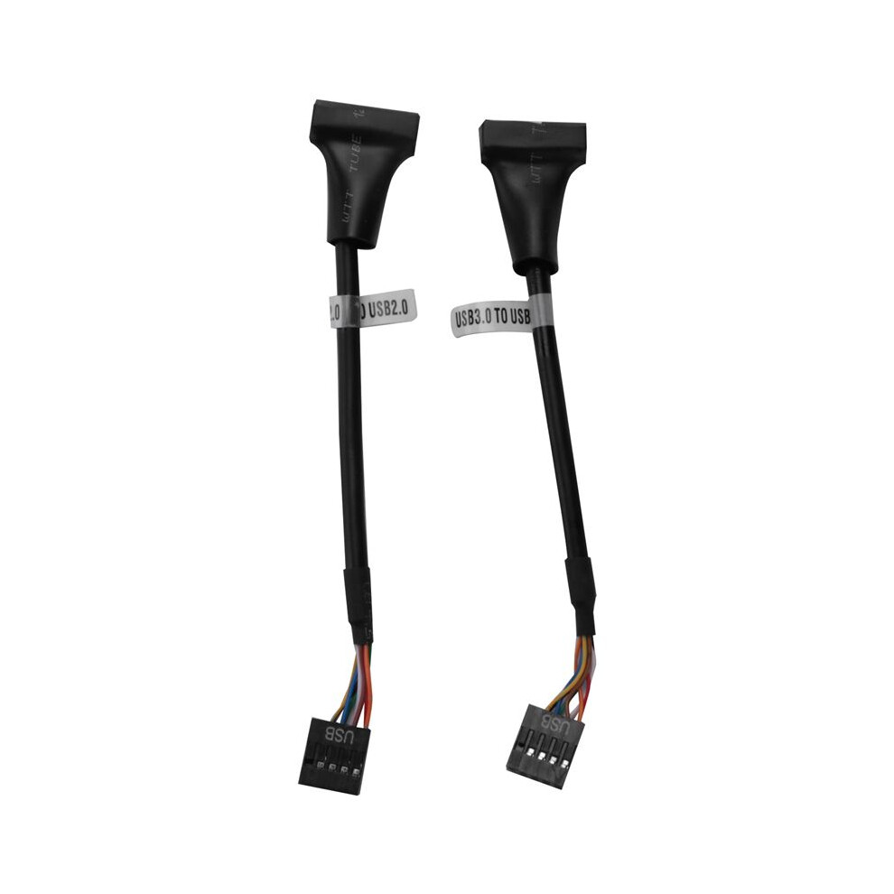 2 Pcs Usb 3.0 Header To Usb 2.0,Usb 3.0 To Usb 2.0 Motherboard Adapter Cable,19 Pin Usb3.0 Male To 9 Pin Usb2.0 Female 4712901496702