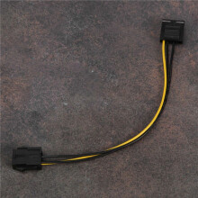 10 StüCk zu PCI-E Netzteil IDE 4 Pin 4 Pin Buchse zu 6 Pin Buchse 6 Pin Grafik Grafik Karte Konverter Kabel