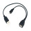 1 Micro-USB to USB Female OTG Adapter Cable with USB Power Interface Suitable for Electronic Devices with OTG 3