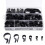 200Pcs R-Type P-Type Cable Clamps Plastic Nylon Wire Clip Assortment Kit Hardware Tools Cable Clip Buckle Clips Ties 1