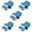 LC Fiber Optic Adapter - LC to LC Duplex Singlemode Coupler - 5 Pack - 1