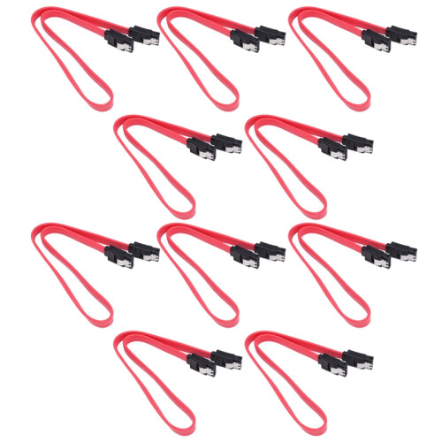 10Pcs Straight-Through Connector  3.0 III High Speed 6.0 Gbps Data Cable with Locking  Q99 DJA99