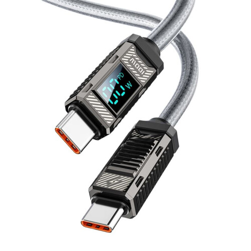 2m Type C to Type C Cable 100W Display Mechanical Data Cable Fast Charging USB C to USB C Cable Compatible with  for  A