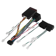 Car Audio 16PIN Power Cord Adapter Audio Harness with Canbus Box for - W209 2002-2006 W203 2001-2004