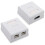 RJ45 Network Socket - Shielded Surface Mounted Double Wall Socket with CAT6A Ethernet LAN Cable Port for Network Cable 10