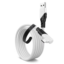 Type C VR Link Cable USB C Data Cable USB3.0 Fast Charging 90 Degree Elbow Gaming Cord for Quest 1/2