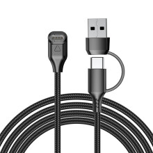2in1 USB Type C Charging Cable for Fenix 8 7 7S 7X 6 6S 6X 5 5X Vivoactive 5 4 3 Forerunner 945 935 A