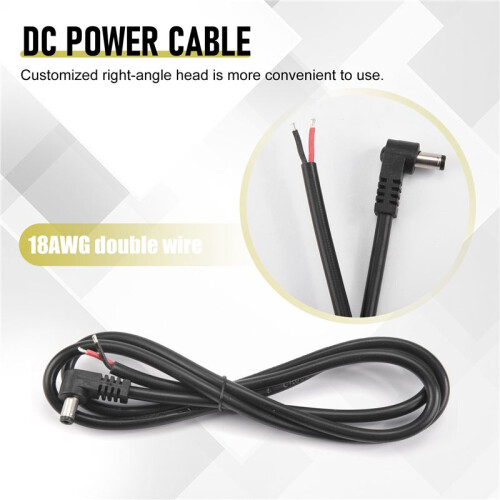 Right Angle  Power Cable Lead for  IC-705 Transceiver QRP  Power Cable 2