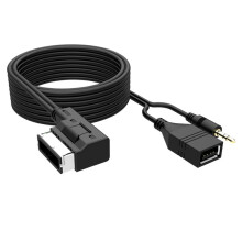 3.5mm AUX Audio Cable Music MDI AMI MMI Interface USB Charger for  A6L A8L Q7 A3 A4L A5 A1 S5 Q5