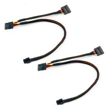 2X 6 Pin Bis 15 Pin X2 Strom Kabel für Vostro 3650 3653 3655 Desktop Computer HDD SSD Erweiterungs Kabel