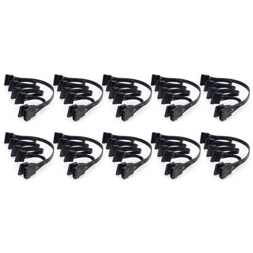 10X Câble D'alimentation Ide 4 Broches Vers 5  Câble  4 Broches Vers Port  Multiple Câble D'alimentation