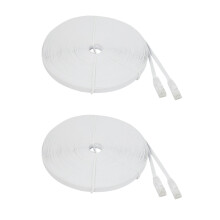 2X Cat 6 Ethernet Cable 100 Ft (30 Meters) Flat Slim Long Internet Network LAN Patch Cords,Cat6 High Speed Computer Wire