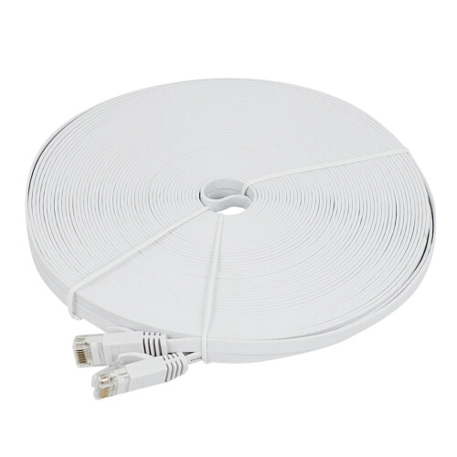 2X Cat 6 Ethernet Cable 100 Ft (30 Meters) Flat Slim Long Internet Network LAN Patch Cords,Cat6 High Speed Computer Wire 1