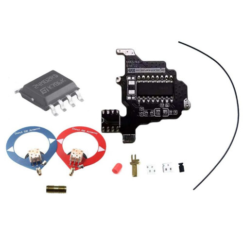 Pour Module de Modification Quansheng K5/K6 SI4732 + Antenne 2xDonut + Kit de Puce D'Extension 2M Solution Double Antenne à Ondes Courtes