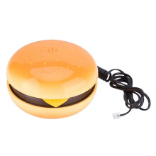 Grappige Gadgets Emulatie Hamburger Telefoondraad Vaste Telefoon Cheeseburger Telefoon voor Thuiskantoor Hoteldecoratie