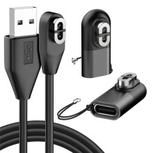 3,3 Fots Laddningskabel för med 2-Pack USB-Adapter, Magnetisk USB-Laddarsladd för Shokz Aeropex AS800/S803/S810
