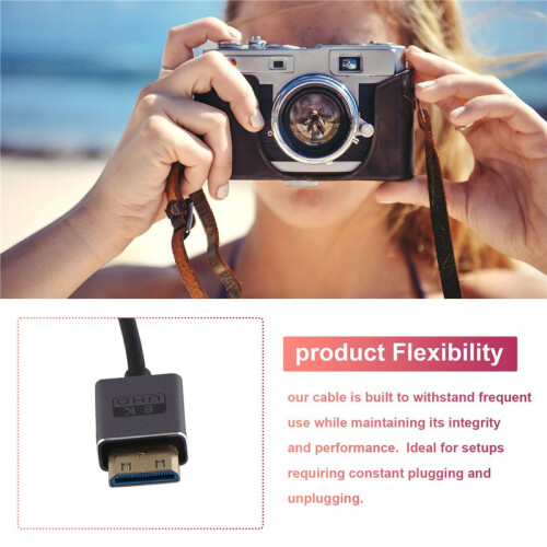 Digital Camera  -Compatible Cable 8K 60Hz  for Camera 8K  OD2.5mm HD 2.1 Cable 0. C 2