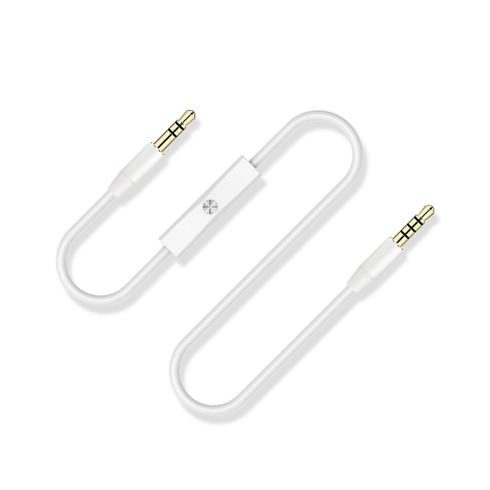 1.2M Jack 3.5Mm Audio Cable Car Aux Cable Headphone Extension Code For Phone Mp3 Car Headset Speaker White 6034214800150