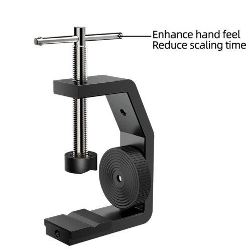 Universal 1/4 Multi Angle Adjustable Table Screen Desktop Partition Installation Adapter Bracket Fixer C-Shaped Clamp 2