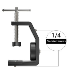 Universal 1/4 Multi Ángulo Ajustable Pantalla de Mesa Partición de Escritorio Adaptador de Instalación Soporte Fijador Abrazadera en Forma de C