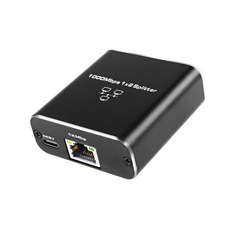 Gigabit Ethernet Splitter 1 To 2 1000Mbps Rj45 Lan Internet Splitter For Computerhub Router Digital Tv 6031625250086