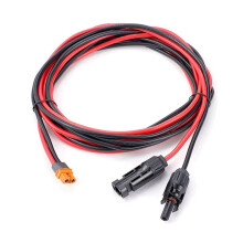 Cabo de Carga Solar XT60I-F Adaptador 12AWG Cabo Conector Extensão Fio para Painel Solar Gerador Energia Bateria B