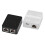 2 Port 100Mbps Network  RJ45 Network Cable Splitter Extender Selector 2 Way Adapter Connector Type C Power White 4