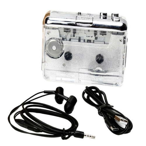 Volledig Transparante Behuizing Cassette Naar MP3 Type-C Interface