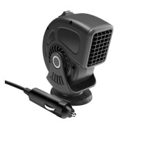 12V 24V Portable Car Heater Fast Heating Defroster with Temperature Control for Winter Driving (24V Black)