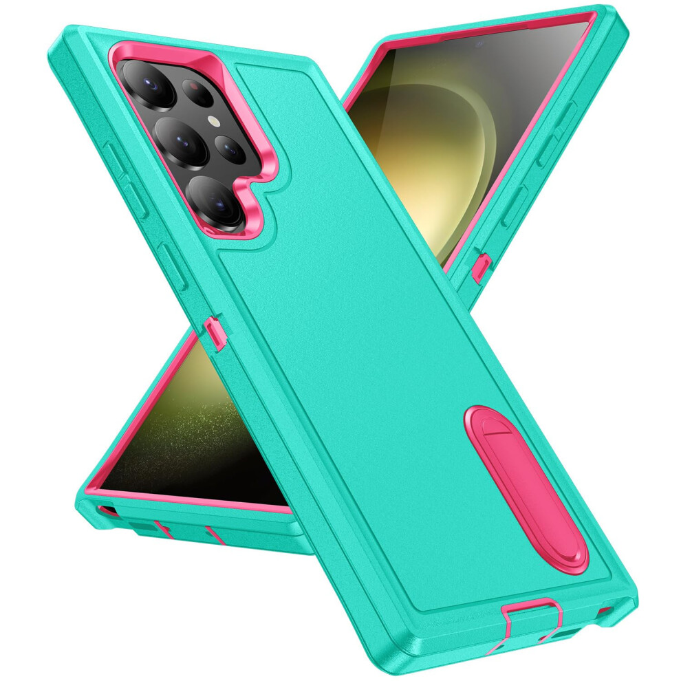 Military Shockproof Case With Adjustable Kickstand For Samsung Galaxy S25/S25 Plus/S25 Ultra Green 9169991093055