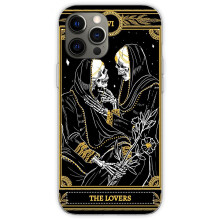 The Lovers Tarot Skull Case for iPhone 15 Pro Max, Slim ShockAbsorbing TPU Protective Cover