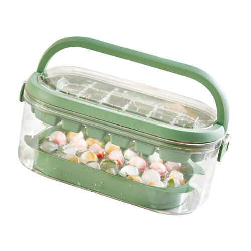 Flexible Ice Cube Tray Set with Lid54Grids Stackable Ice Maker Mold Reusable BPA Free Durable Plastic Rapid Cooling Efficiency Versatile Small Ice 2
