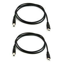 2X USB-C USB 3.1 C Typ Stecker Auf USB 2.0 B Typ Stecker Daten Kabel Mobil Telefon Drucker