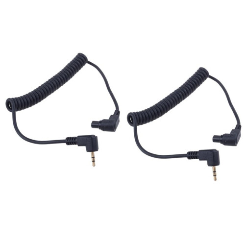 2pcs 2.5 mm -C3 Off Camera Shutter Release Cable Connection Cable, for  1D / 5D / 6D / 5DII / 5DIII / 7D / 10D