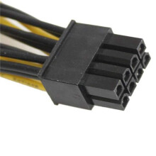 3X 18AWG 8Pin to Dual 8Pin(6+2) Power Cable GPU Power Cable for K80 M40 M60 P40 P100 ,20CM