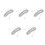 5pcs 9M 30Ft RJ11 6P2C Modular Telephone Phone Cables Wire White 1