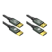 2X FSU Adaptateur de Port D'Affichage Port D'Affichage 1.4 8K 4K HDR 144Hz 165Hz pour PC Vidéo Ordinateur Portable TV DP 1.4 Port D'Affichage 1.4