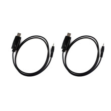 2X USB Programming Cable for GP88S GP2000 GP3688 GP3188 CP040 CP160 CP200 EP450 Walkie Talkie