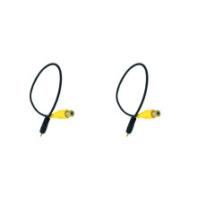2X RCA to 2.5mm AV-IN Cable Car Rear View Camera TO GPS 2.5mm 0.